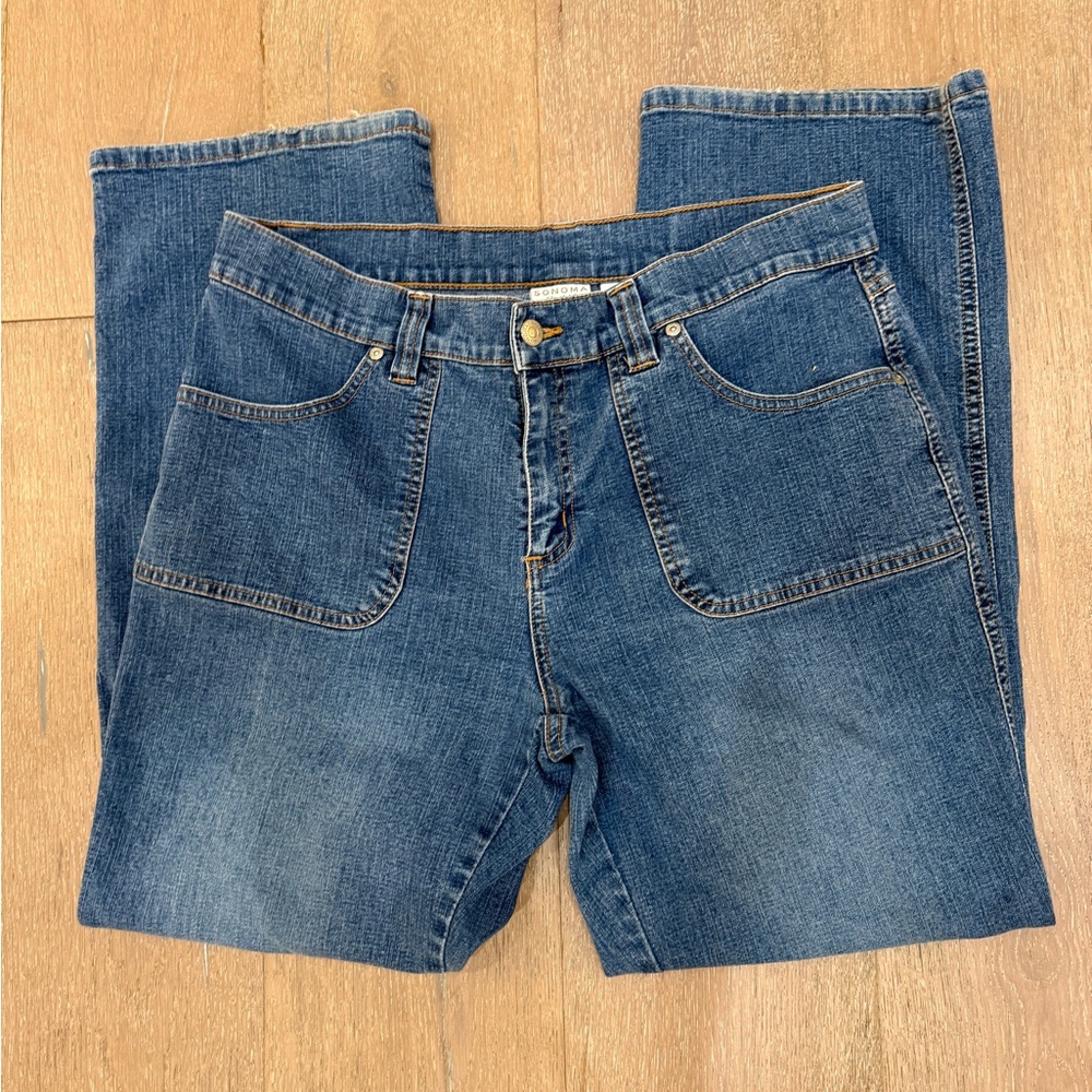 Vintage women’s denim jeans 14 short Sonoma life & style stretch - Picture 3 of 9